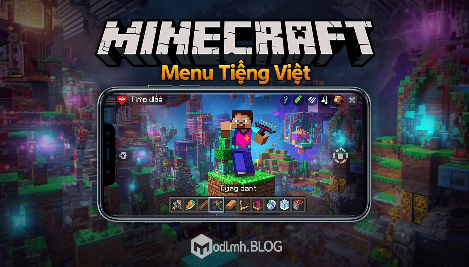 minecraft menu tiếng việt modlmh.com